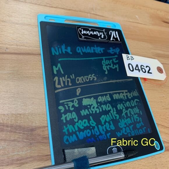 Nike Sweatshirt Mens M Medium Dark Gray Quarter Zip Dri Fit Long Sleeve Pullover - Picture 14 of 15